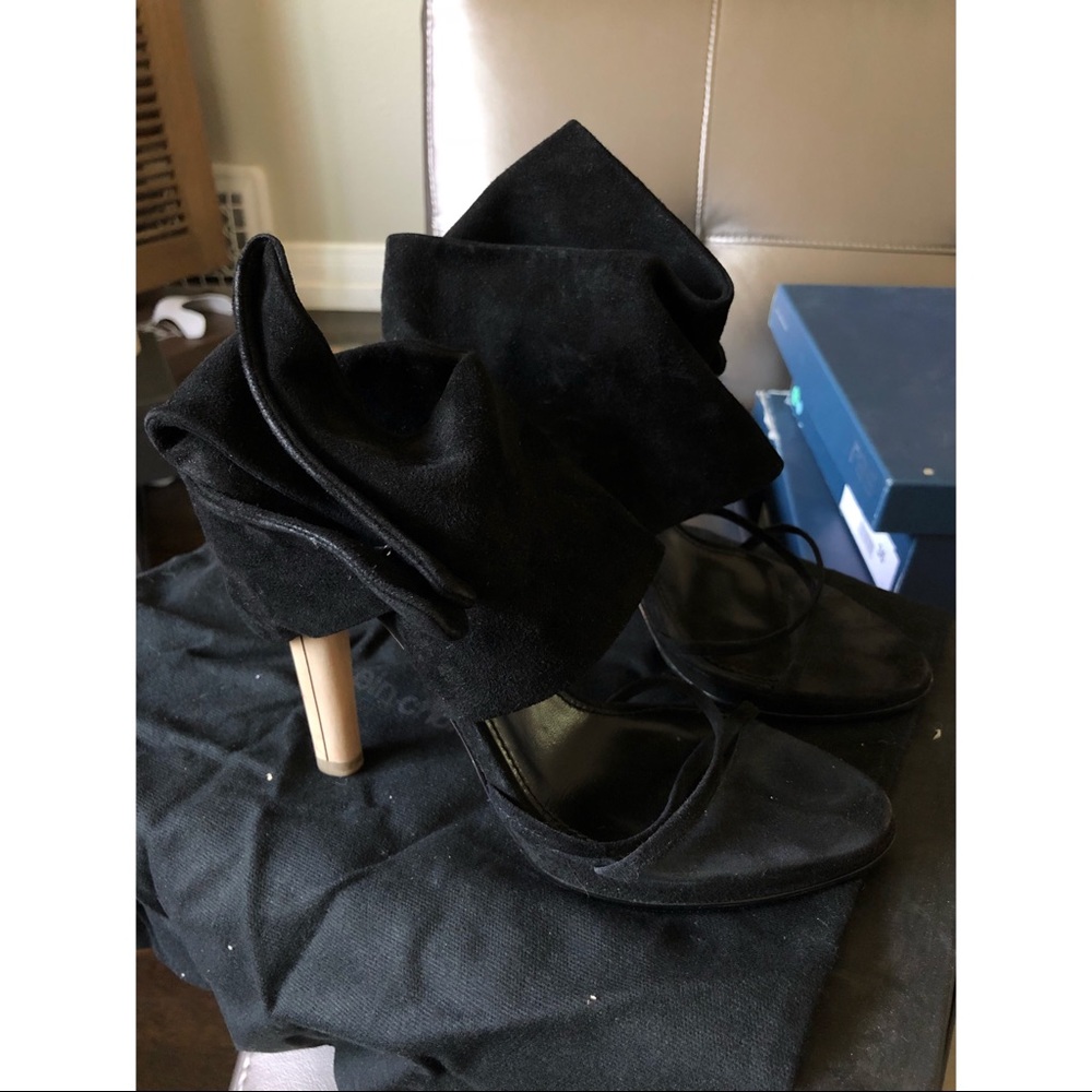 Hussein Chalayan Kid Scamosciato Nero Heel